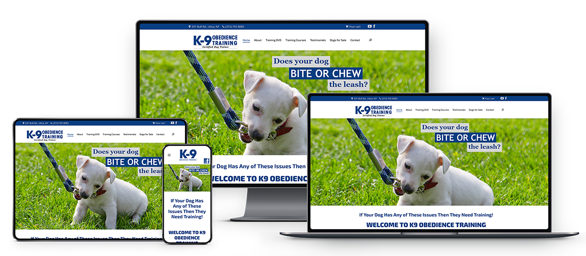 K9 Obedience Training Responsive Website
